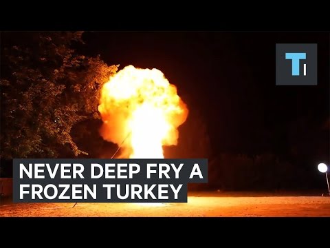 Never Deep-Fry A Frozen Turkey