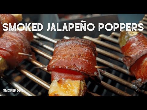 Bacon Wrapped Smoked Jalapeño Poppers