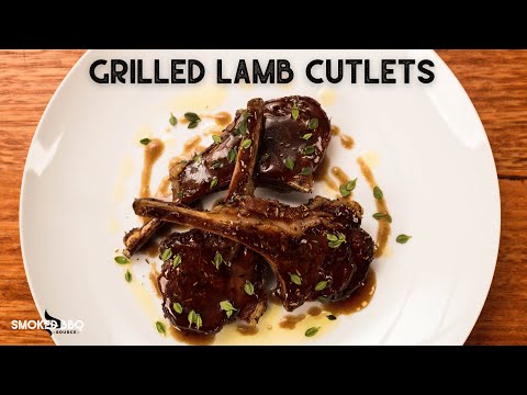 Grilled Lamb Cutlets with Pomegranate Sauce