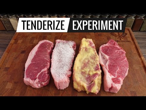 Steak TENDERIZING EXPERIMENT - What&#039;s the best way to TENDERIZE steaks?