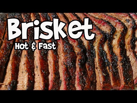 Brisket cooked hot and fast in a Gateway Drum