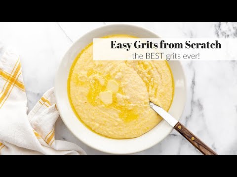 Easy Grits from Scratch (the BEST grits!!)