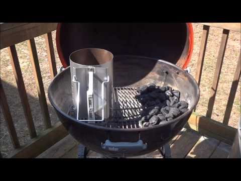 How2BBQ™ Video#3 Charcoal setup for slow and low. Minion Method explained.