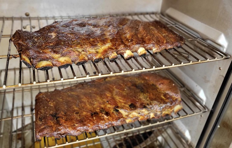ribs on an electric smoker