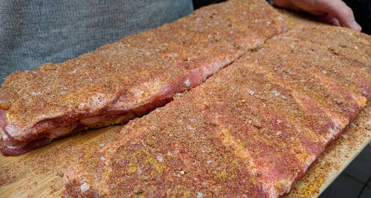 Barbecue pork rub for ribs or pulled pork