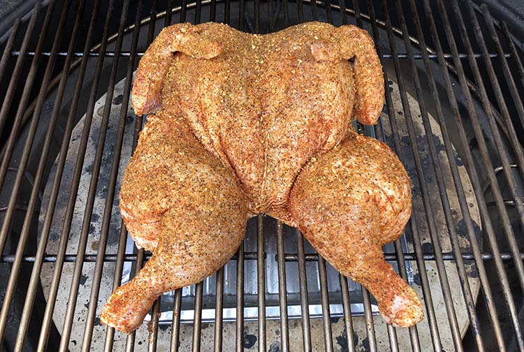 Chicken on a grill