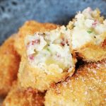cooked pastrami and cheese croquettes