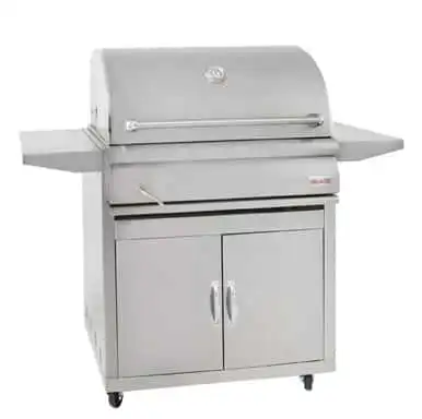 Blaze 32-Inch Stainless Steel Charcoal Grill w/ Adjustable Charcoal Tray