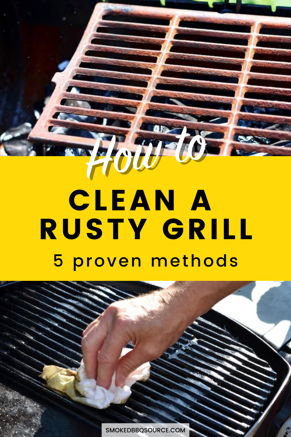 How to Clean A Rusty Grill [Step by Step Guide] - Smoked BBQ Source