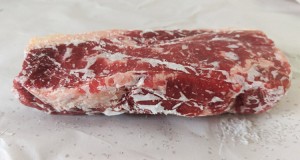frozen steak defrosting