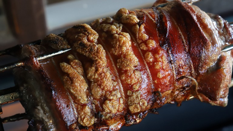 rotisserie porchetta style pork belly