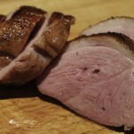 smoked duck breast sliced
