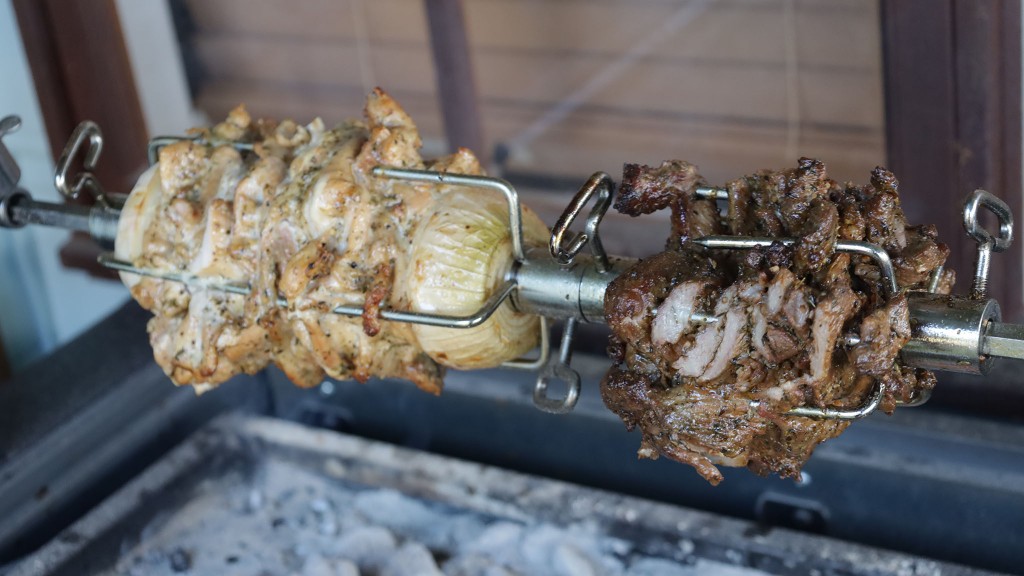 Chicken Souvlaki and Lamb Gyros