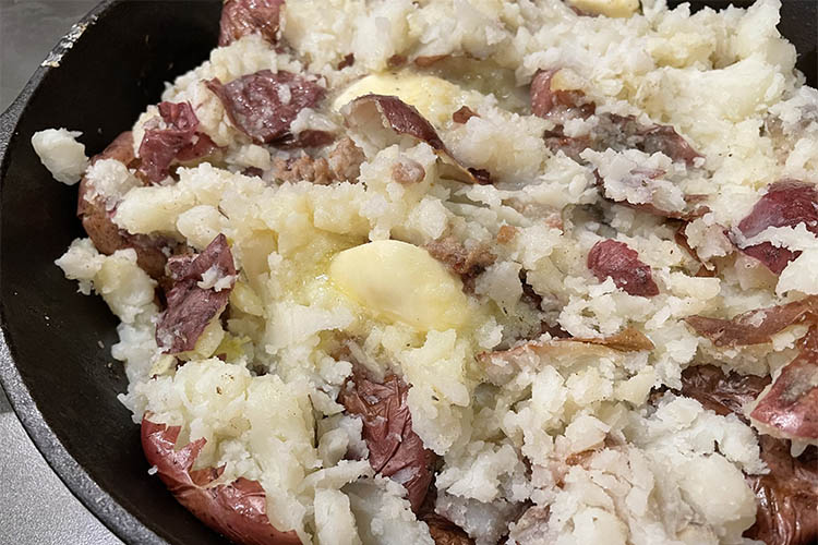 smashed red potatoes