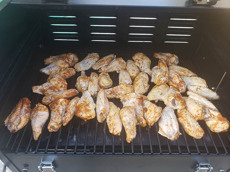 chicken wings on Camp Chef Pursuit 20