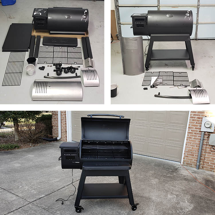 assembling Louisiana grills black label pellet grill 