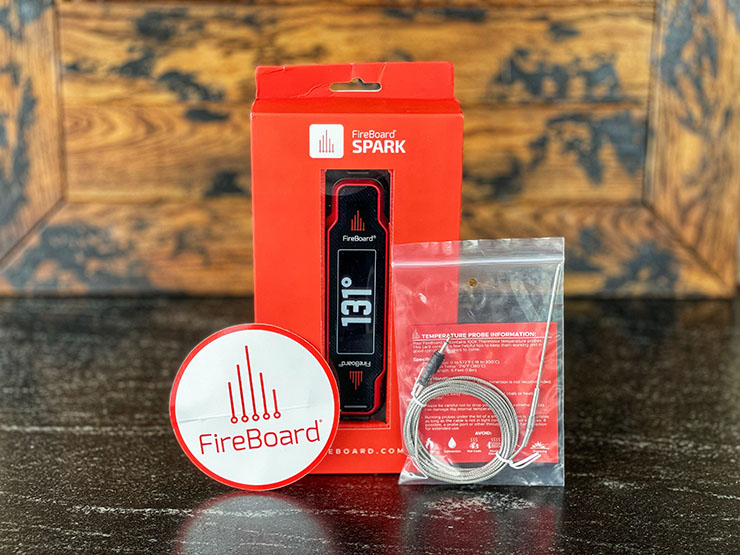 Packaged FireBoard Spark thermometer and leave in probe