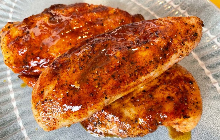 nashville grilled hot chicken on plate