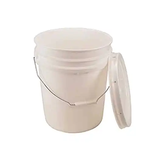 White Bucket & Lid - 5 Gallon