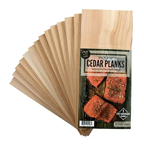 Wood Fire Grilling Co. Cedar Grilling Planks (12 Pack)