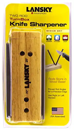 Lansky 2-Rod Turn Box Crock Stick Sharpener