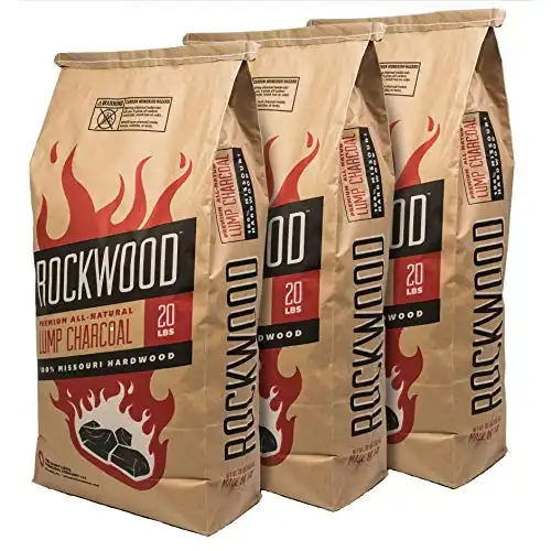 Rockwood All-Natural Hardwood Lump - 20 LBS (3 Pack)