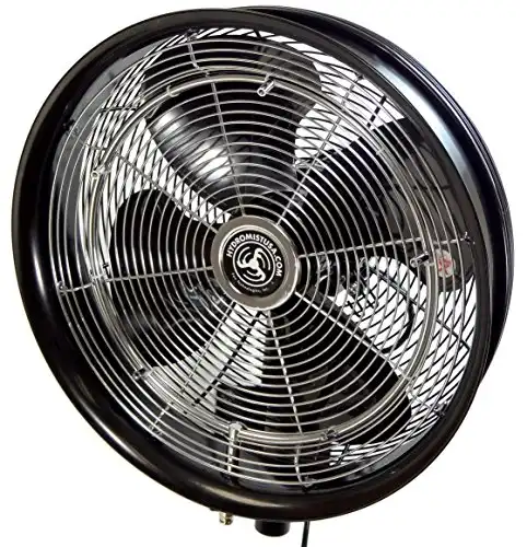 HydroMist 18-Inch Shrouded Oscillating Misting Fan