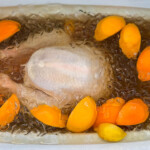 turkey submerged in brine