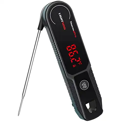 Digital Meat Thermometer for Cooking: Oven Probe Turkey Food Instant Read  Temperature Thermometers - Grill Leave in Safe Deep Frying Smoker Fryer Oil