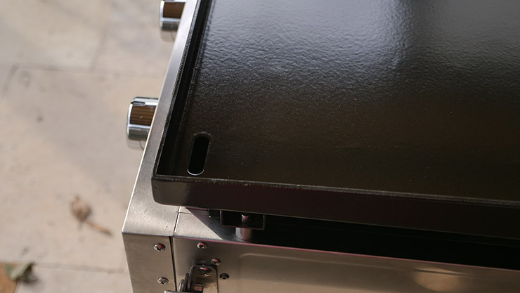 Victory propane gas griddle grease catcher