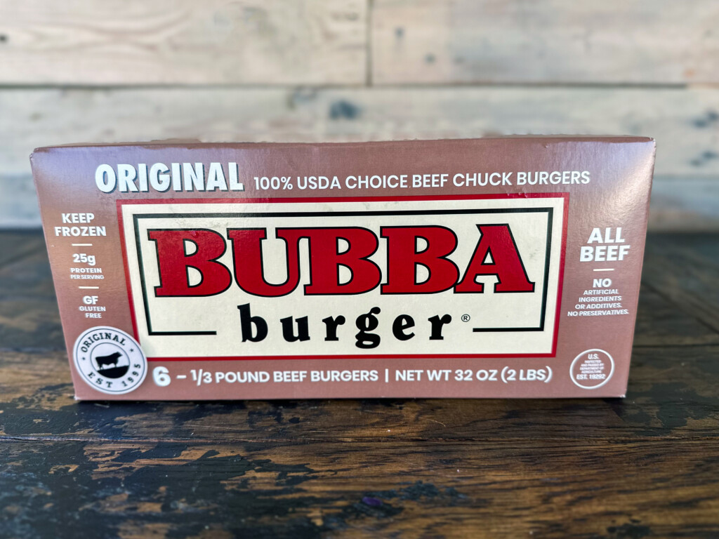 box of bubba burger