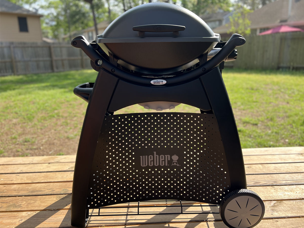 Weber Q1400 1560-Watt Dark Gray Electric Grill in the Electric Grills  department at