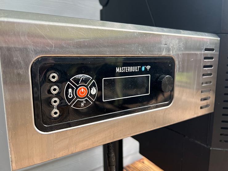 temperature controller on a gravity fed grill
