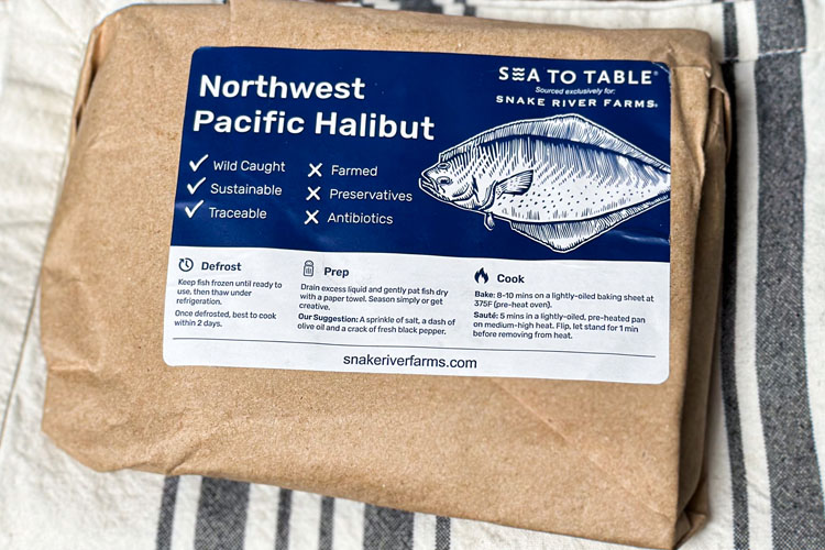 a packet of northwest pacific halibut