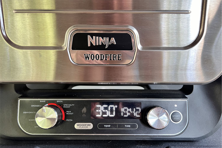 ninja woodfire oven in bake mode