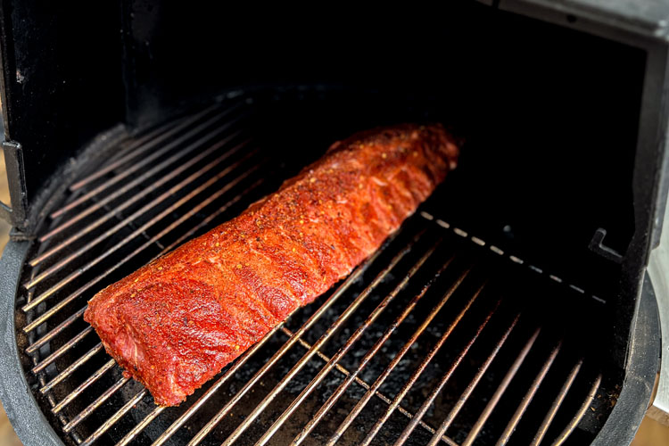 no wrap baby back ribs in the smoker