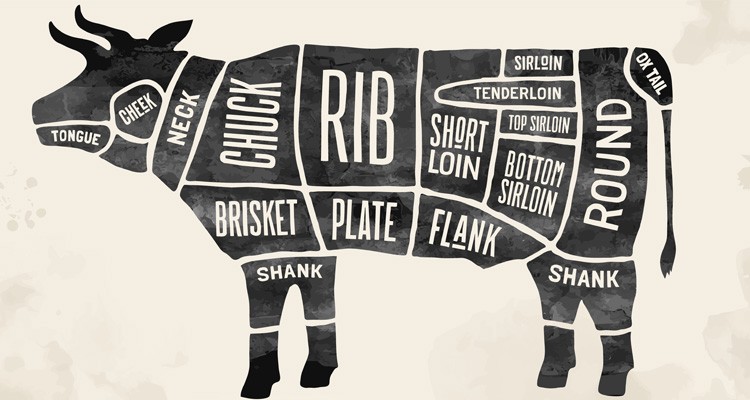 Cow Chart Cuts Of Beef